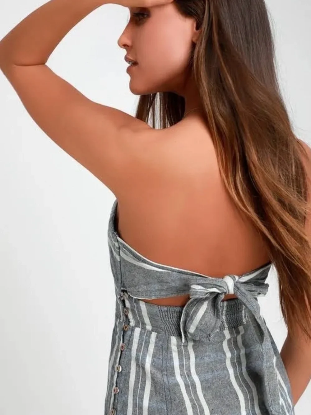 Free People Life Like This Strapless Dress Sz M